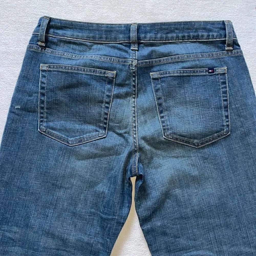 Tommy Hilfiger Rolled Cropped & Rolled Denim Capris (Size: 8)